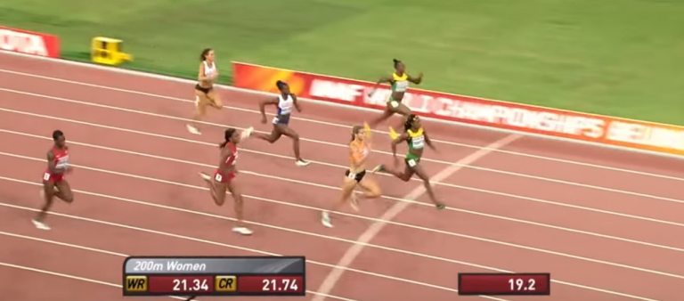 Schippers sprint naar uniek goud op 200 meter