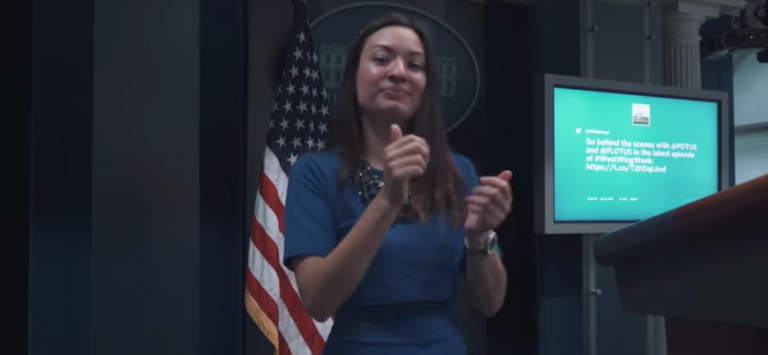 De eerste dove receptioniste van The White House