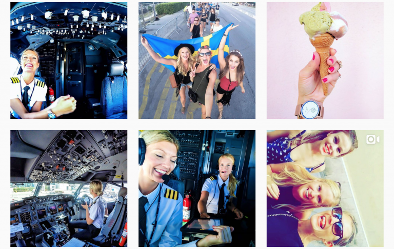 Zweedse blondine Maria ’s werelds meest geliefde pilote