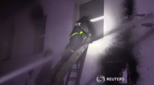 Acht brandweermannen omgekomen