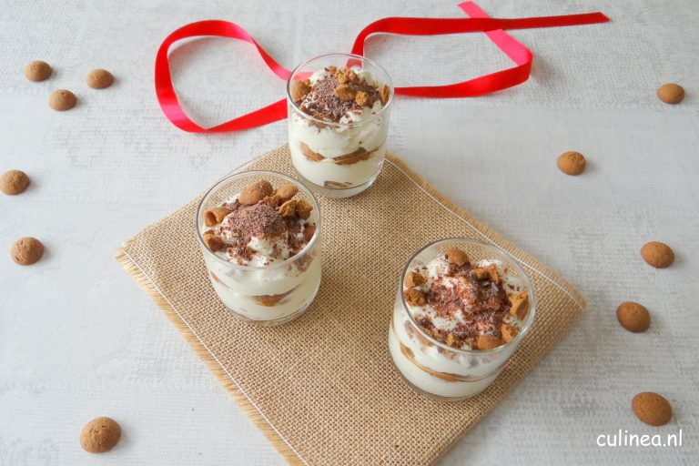 Recept voor Sinterklaas tiramisu in een glaasje