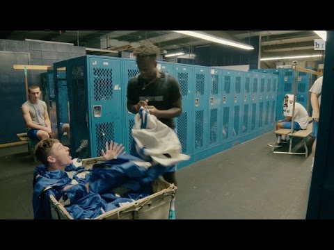 Amerikaanse studenten grappen met elkaar