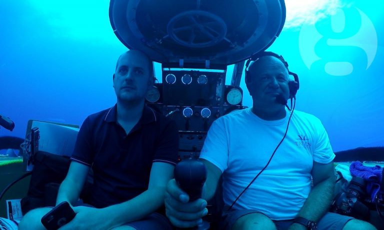 Diep onder water in Bermuda