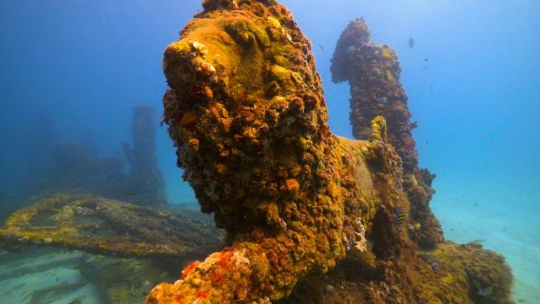 Een onderwater begraafplaats