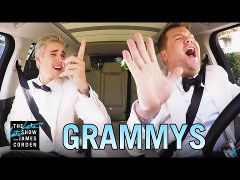 Justin Bieber & James Corden’s Post-Grammys Drive
