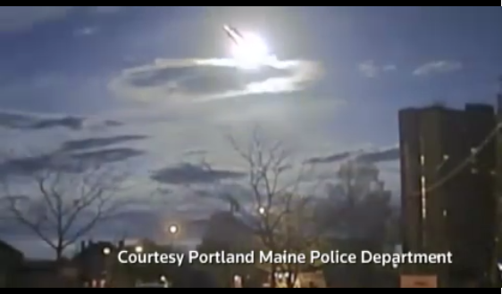 Dashcam neemt meteoor op