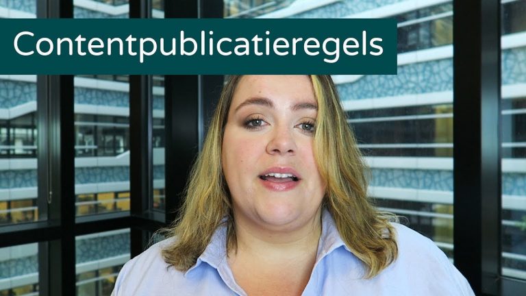 Regels bij het publiceren van content