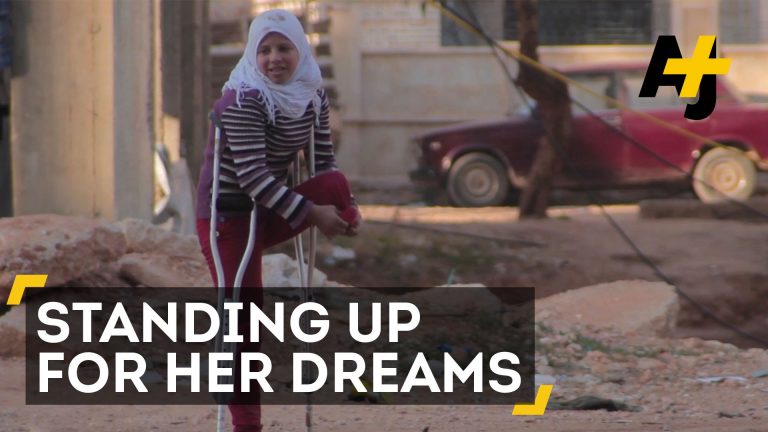 Syrisch meisje verliest haar been en vrienden, maar blijft dromen
