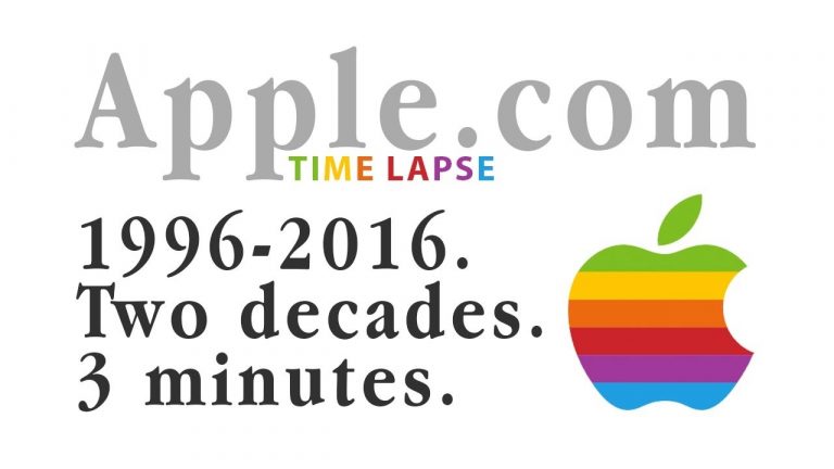 Timelapse: zo veranderde het design van de website van Apple