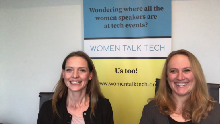 Maartje Blijleven en Jessika Lynch van WomenTalkTech gasthoofdredacteur van vrouw.nieuws.nl