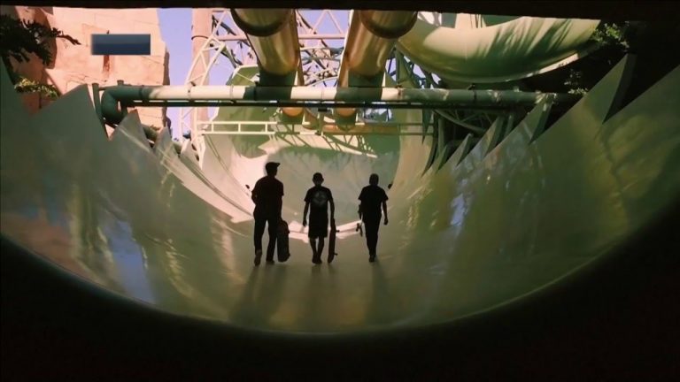 Waterpark omgebouwd tot skatebaan